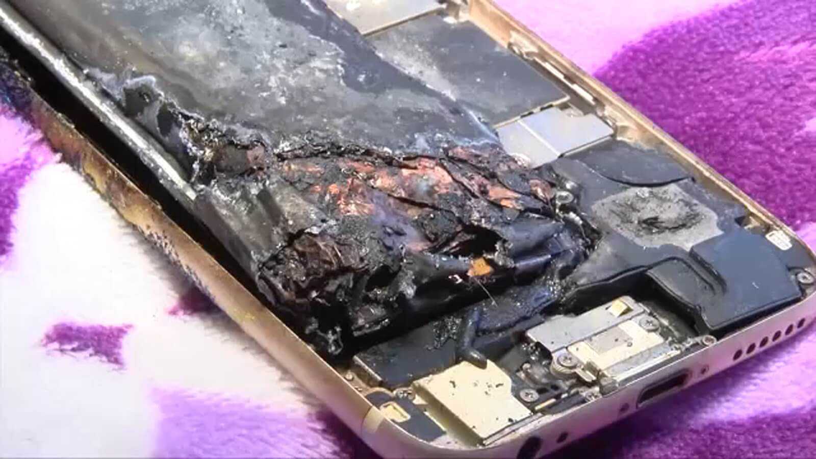 Сгоревший iphone