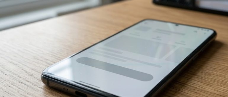 Смартфон с неактивной кнопкой установки приложения в магазине
