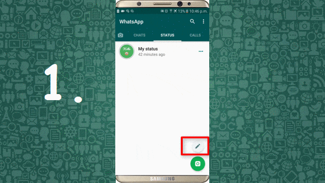 Как в whatsapp изменить фон в чате установив обои для ватсап использую 3 сп...