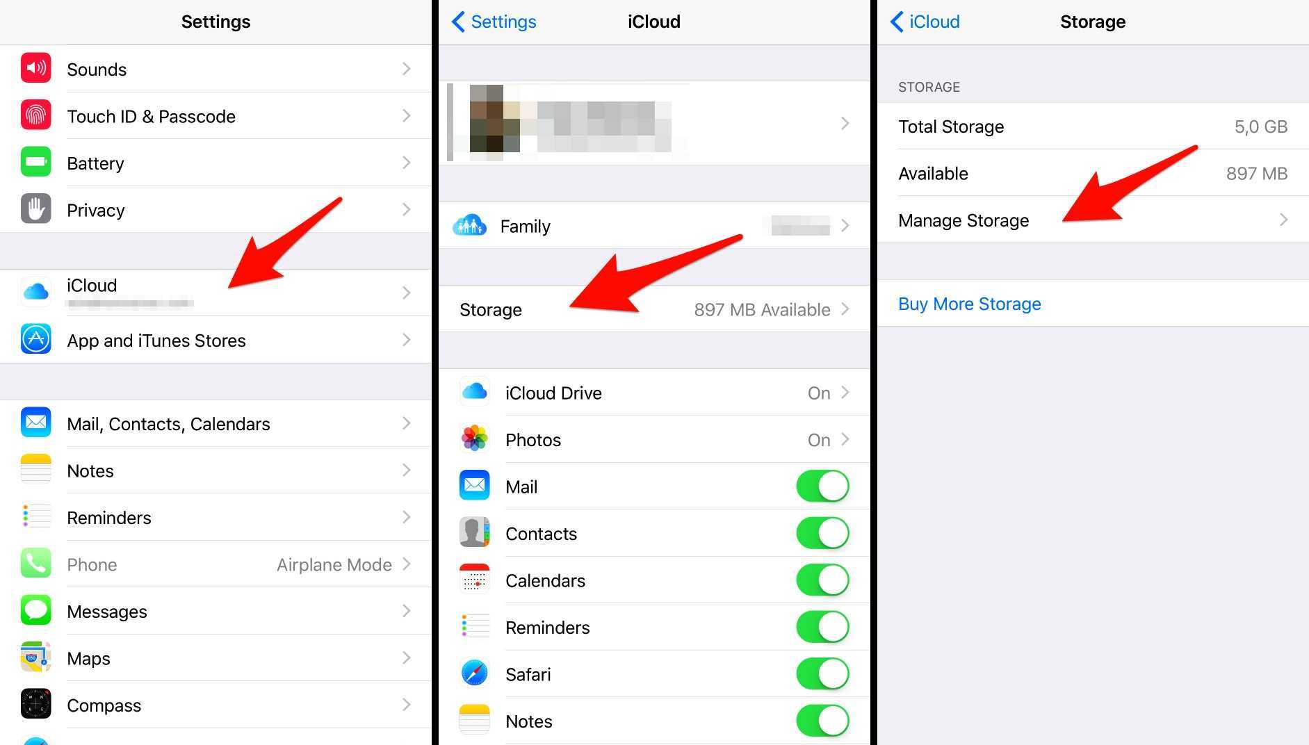 Фото с icloud на android