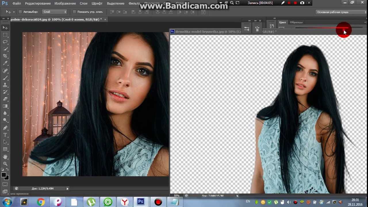 Удаление фона на фото в photoshop