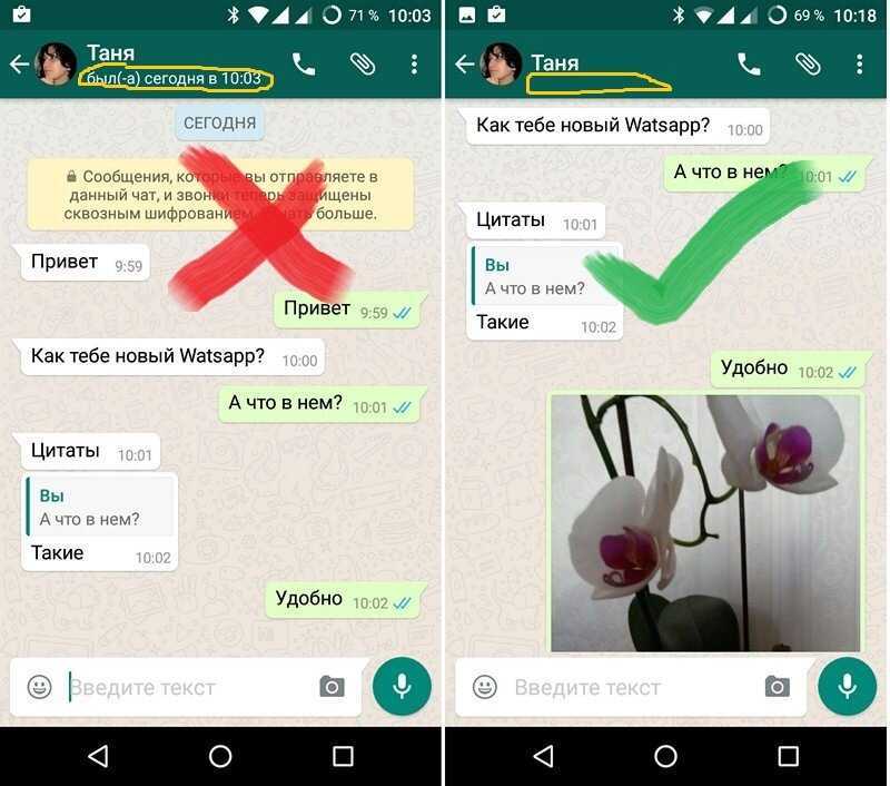 Как в whatsapp быть невидимым для других пользователей