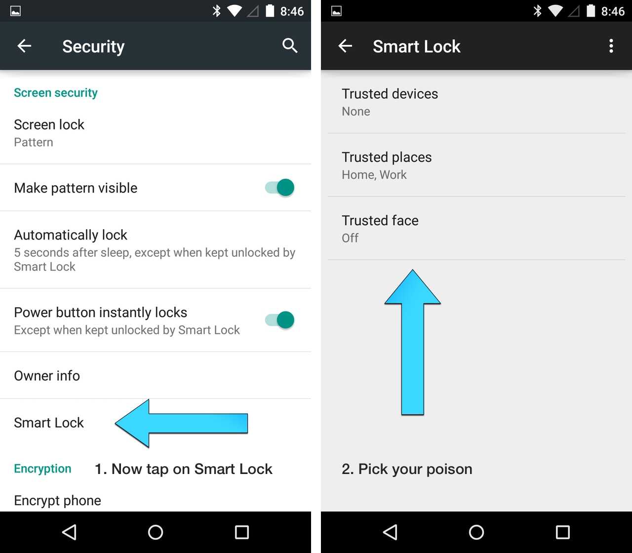 Smart lock умная блокировка android и причины ее не использовать.